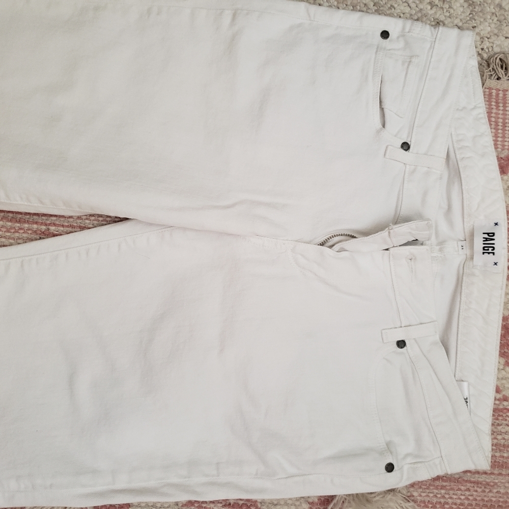 White jean shorts